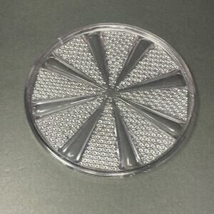 Vintage EAPG McKee and Bros. panel round rainbow glass water tray